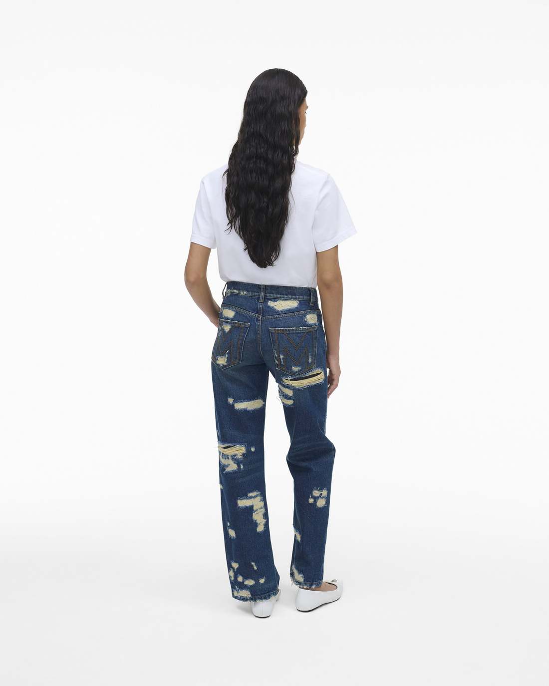 The Rip And Repair Straight Jean Punk Indigo Marc Jacobs