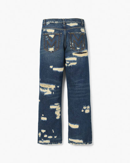 The Rip And Repair Straight Jean Punk Indigo Marc Jacobs