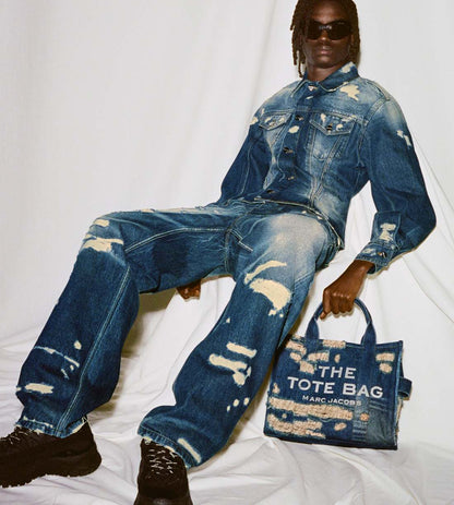 The Rip And Repair Straight Jean Punk Indigo Marc Jacobs