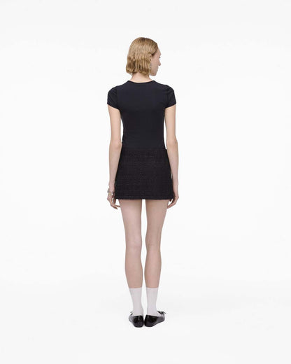 Tweed Mini Skirt Black Marc Jacobs