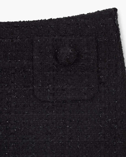 Tweed Mini Skirt Black Marc Jacobs