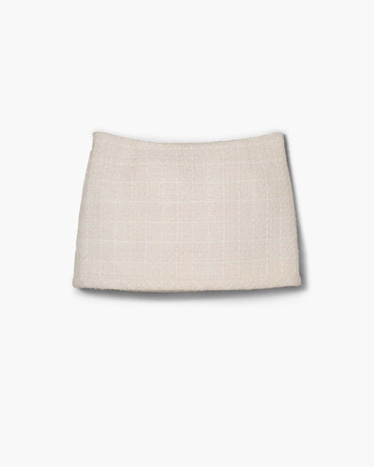 Tweed Mini Skirt Ivory Marc Jacobs