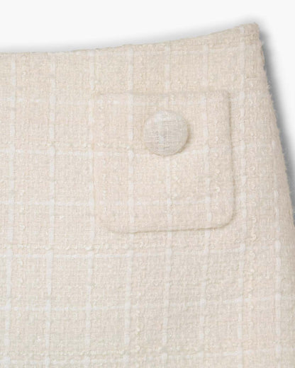 Tweed Mini Skirt Ivory Marc Jacobs