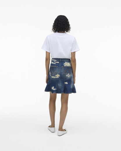 The Rip And Repair Fluted Mini Skirt Punk Indigo Marc Jacobs