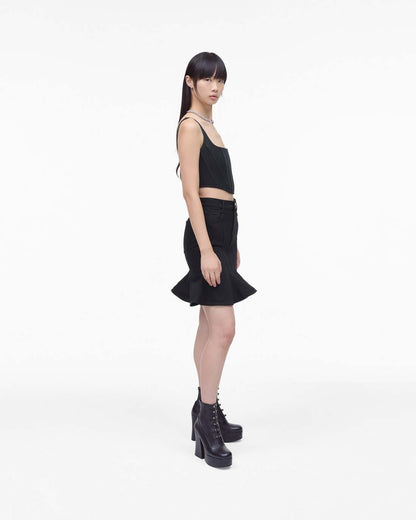 The Fluted Mini Skirt Black Marc Jacobs