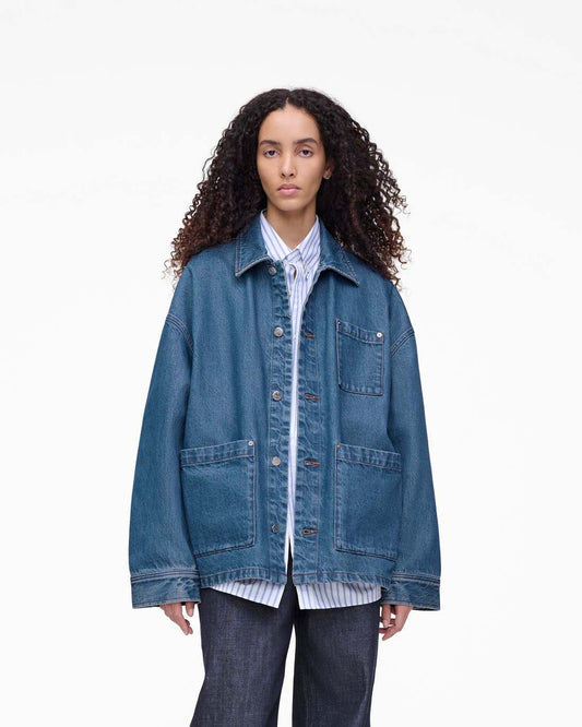 The A.P.C. X Marc Jacobs Denim Unisex Jacket Washed Indigo Marc Jacobs