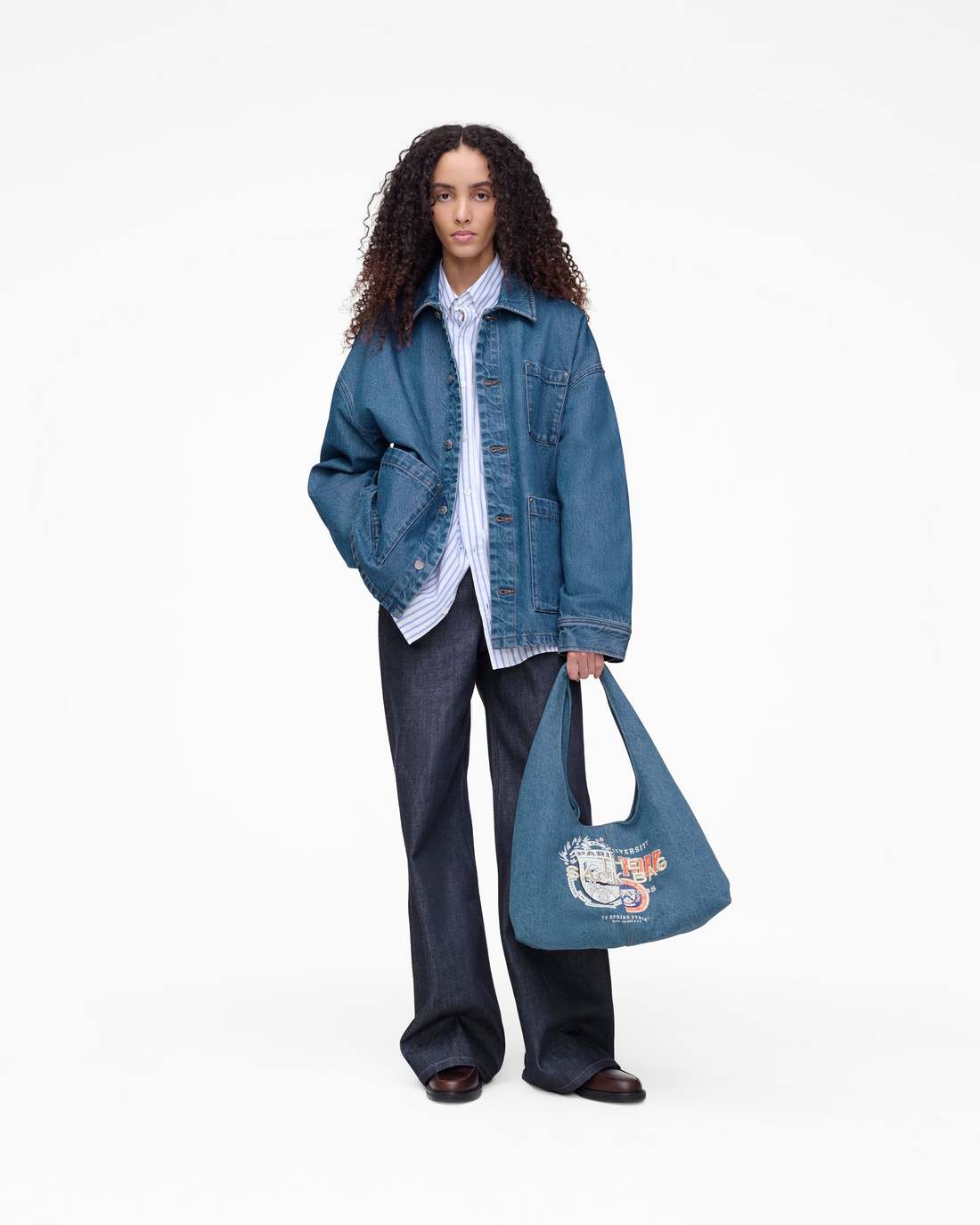 The A.P.C. X Marc Jacobs Denim Unisex Jacket Washed Indigo Marc Jacobs
