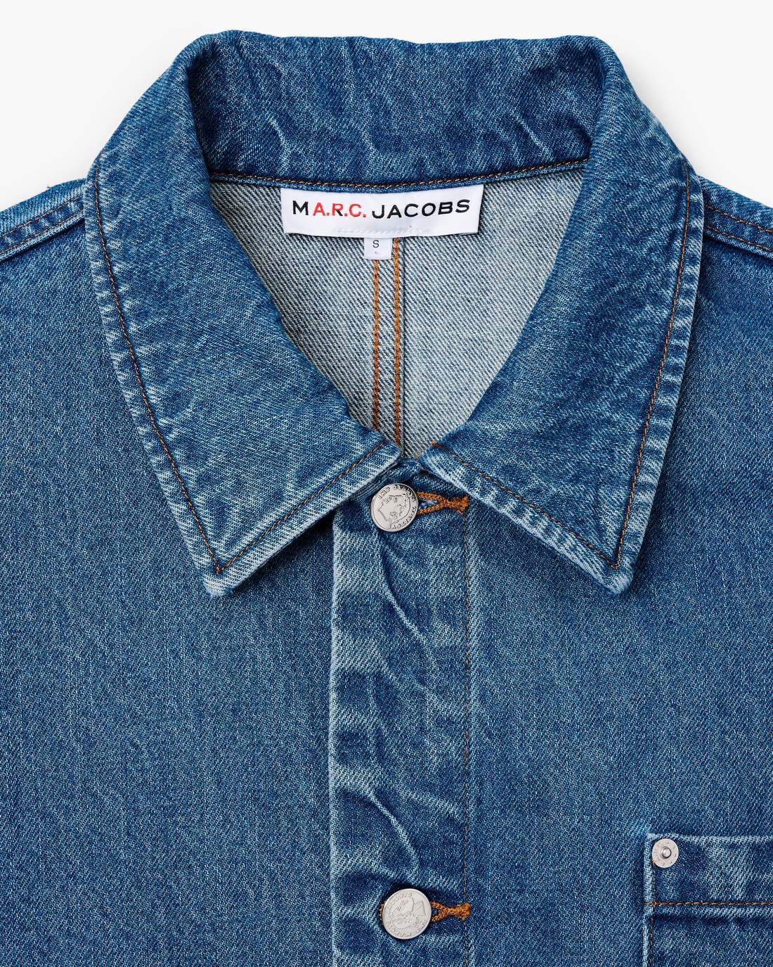 The A.P.C. X Marc Jacobs Denim Unisex Jacket Washed Indigo Marc Jacobs