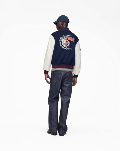 The A.P.C. X Marc Jacobs  Varsity Jacket Dark Navy/White Marc Jacobs