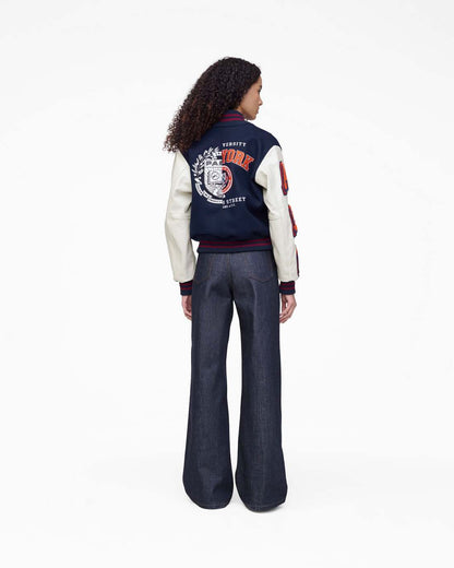 The A.P.C. X Marc Jacobs  Varsity Jacket Dark Navy/White Marc Jacobs