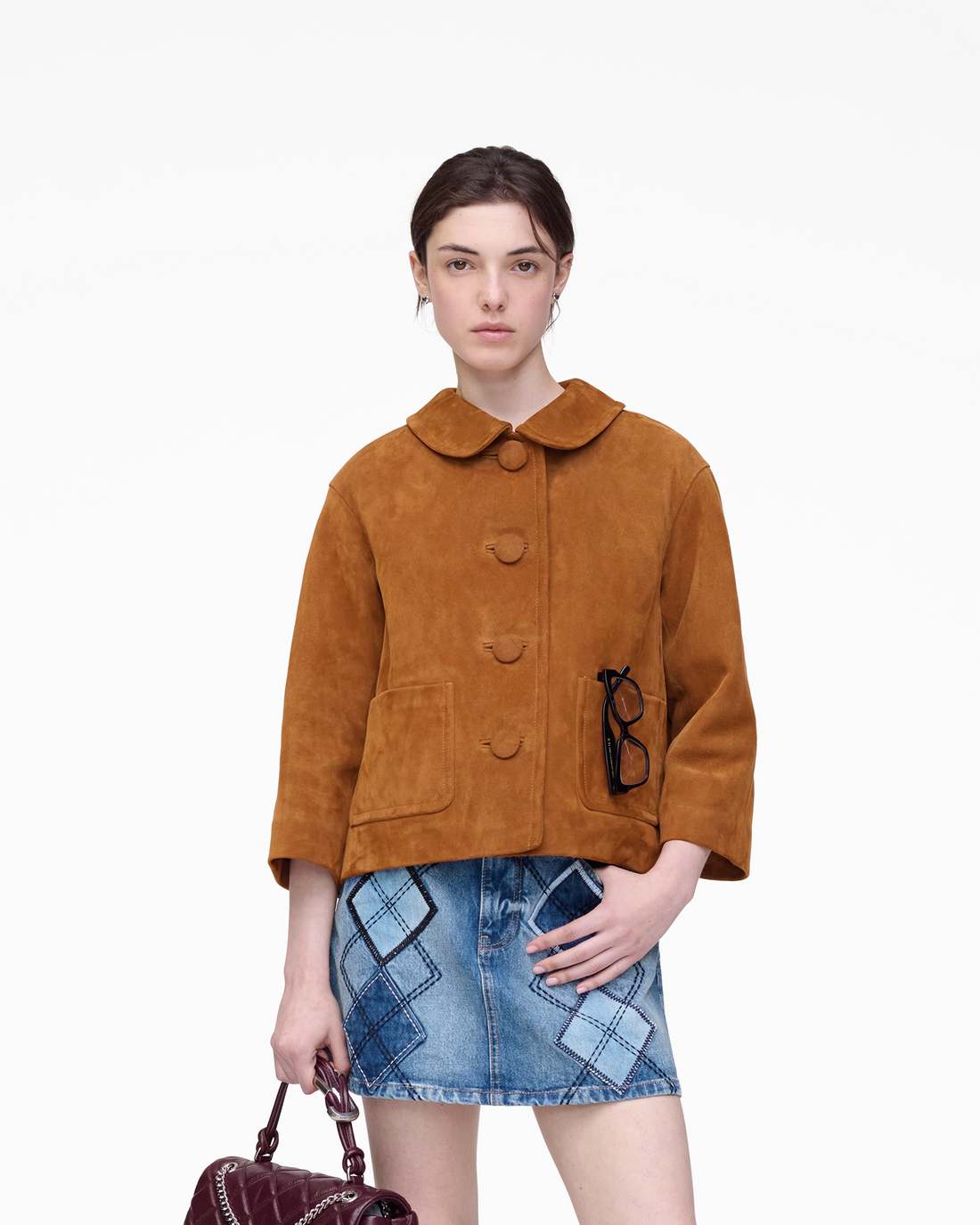 Suede Doll Jacket Copper Marc Jacobs