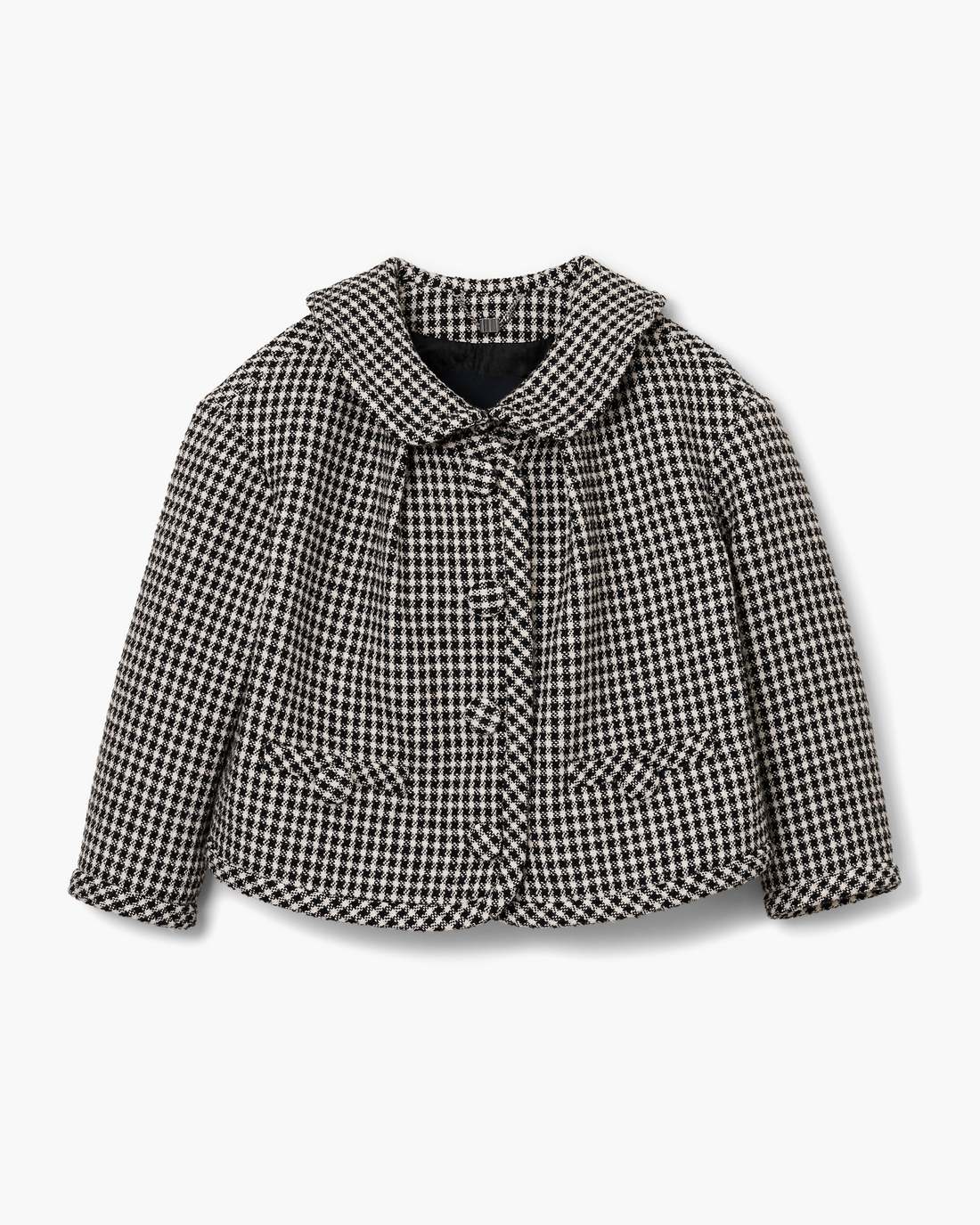 Gingham Tweed Jacket Black Multi Marc Jacobs