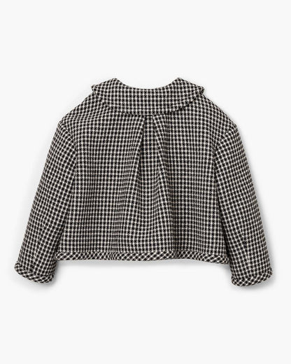 Gingham Tweed Jacket Black Multi Marc Jacobs