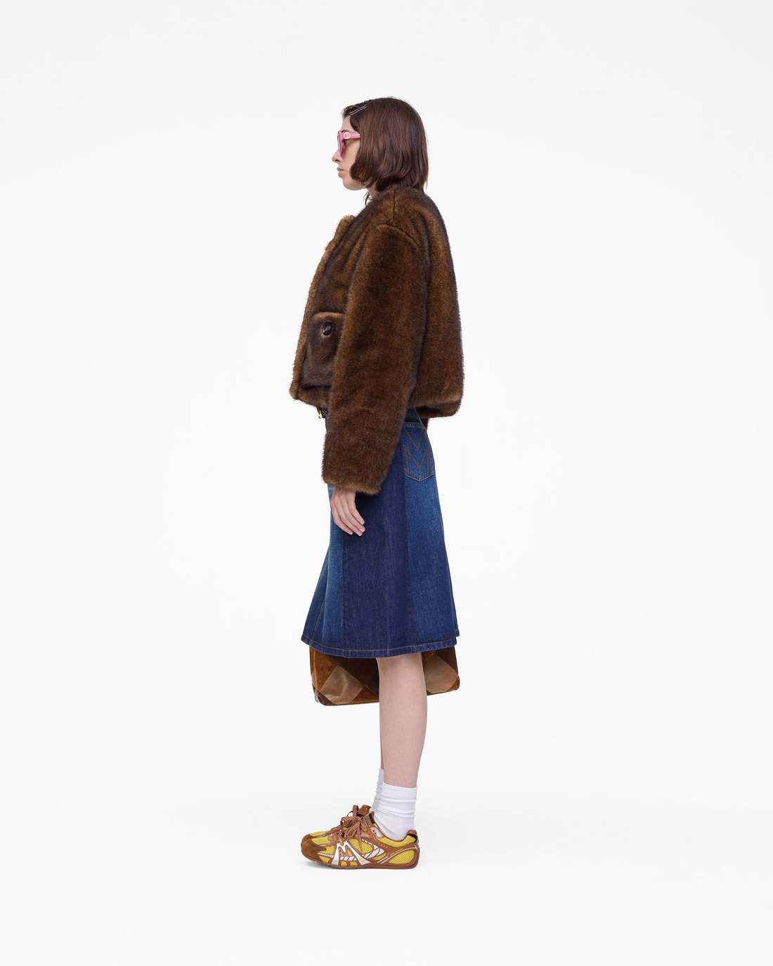 Teddy Cropped Jacket Ebony Marc Jacobs