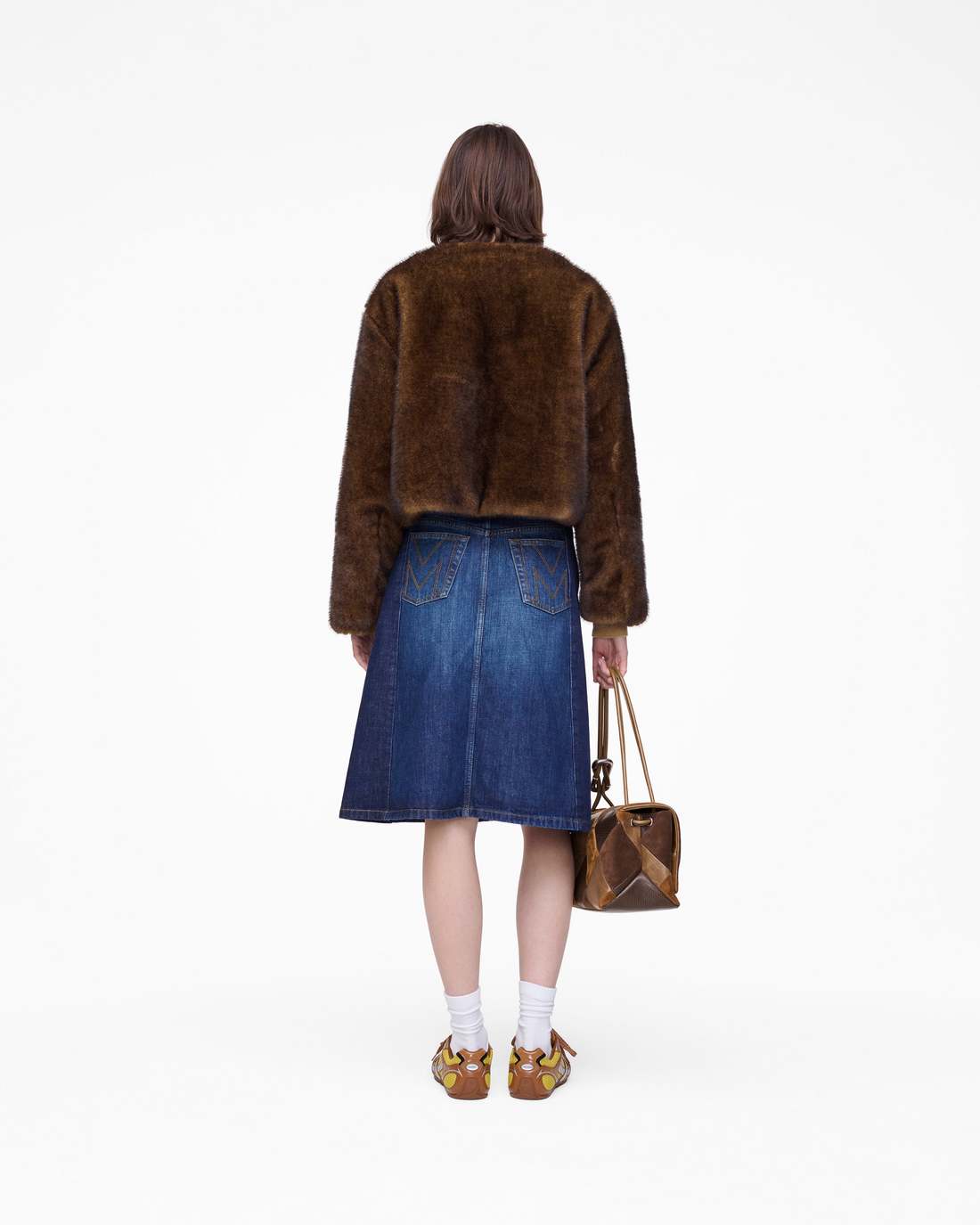 Teddy Cropped Jacket Ebony Marc Jacobs
