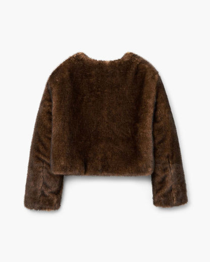Teddy Cropped Jacket Ebony Marc Jacobs