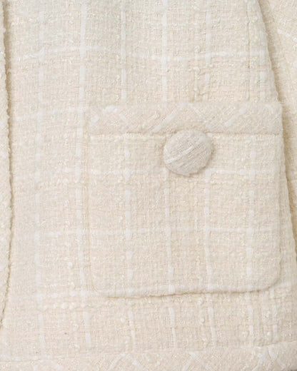 Tweed Backwards Lady Jacket Ivory Marc Jacobs