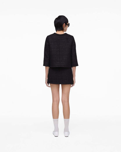 Tweed Backwards Lady Jacket Black Marc Jacobs