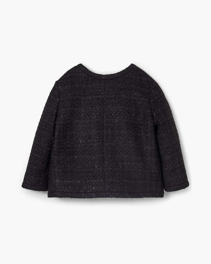 Tweed Backwards Lady Jacket Black Marc Jacobs