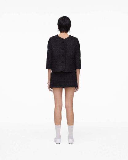 Tweed Backwards Lady Jacket Black Marc Jacobs