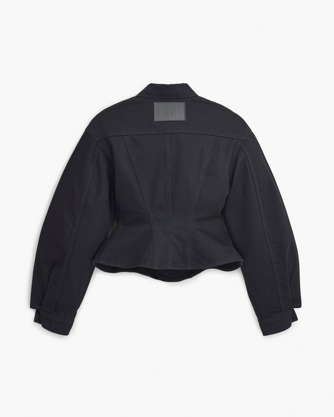 The Fluted Denim Jacket Black Marc Jacobs
