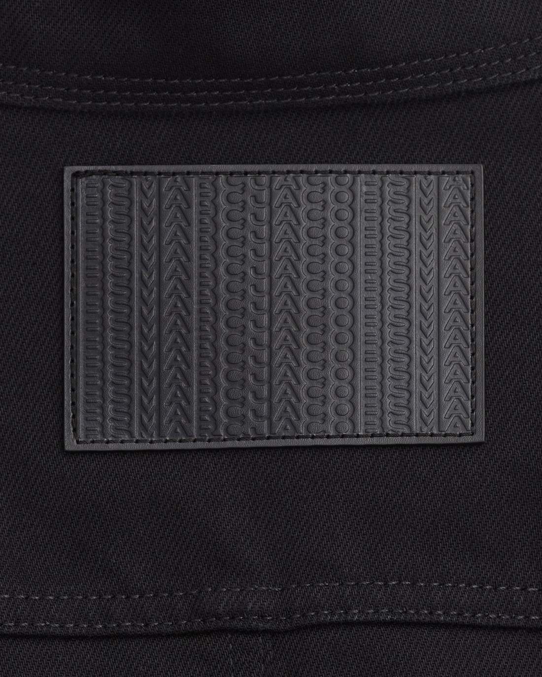 The Fluted Denim Jacket Black Marc Jacobs