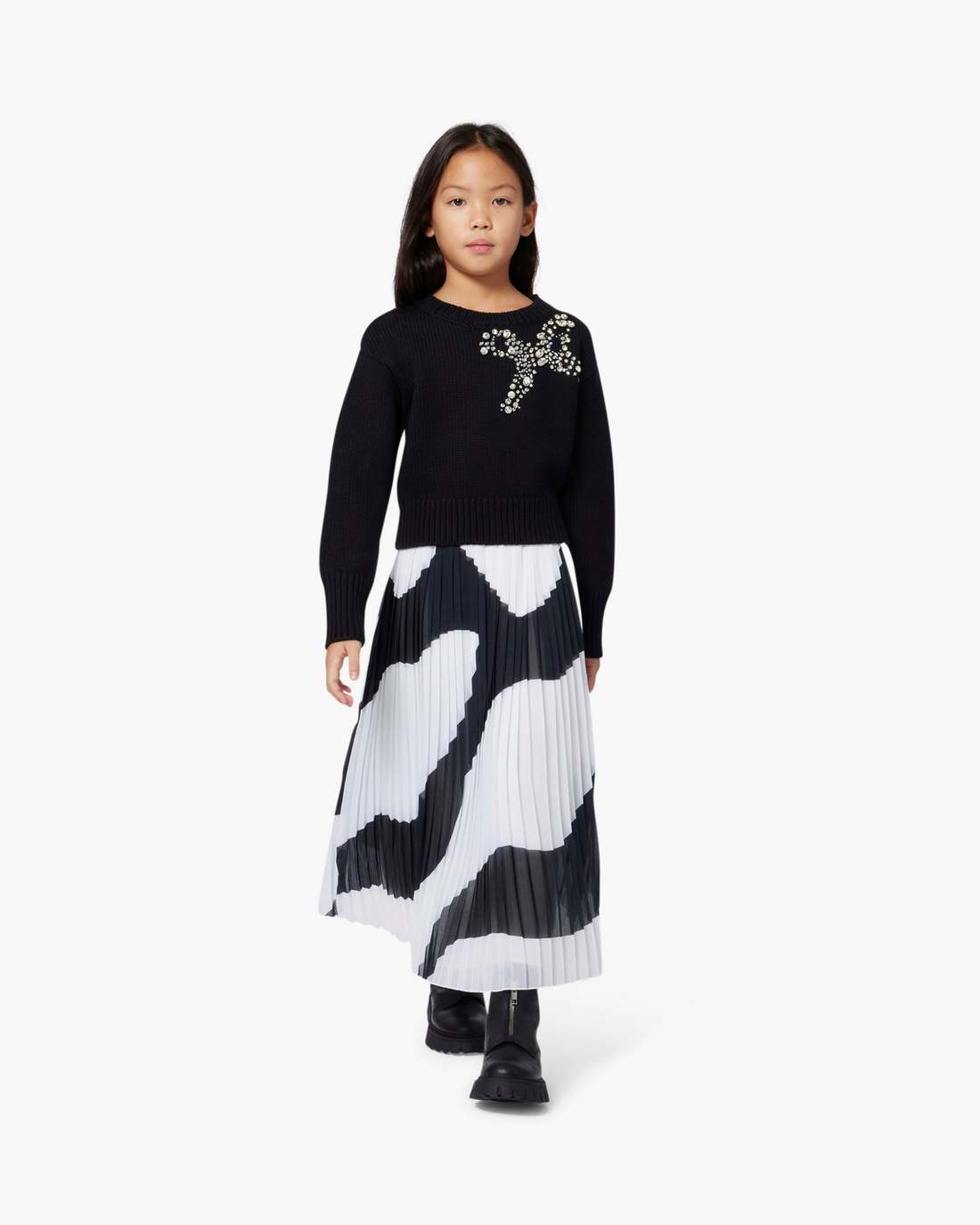 The Gem Bow Sweater Black Marc Jacobs