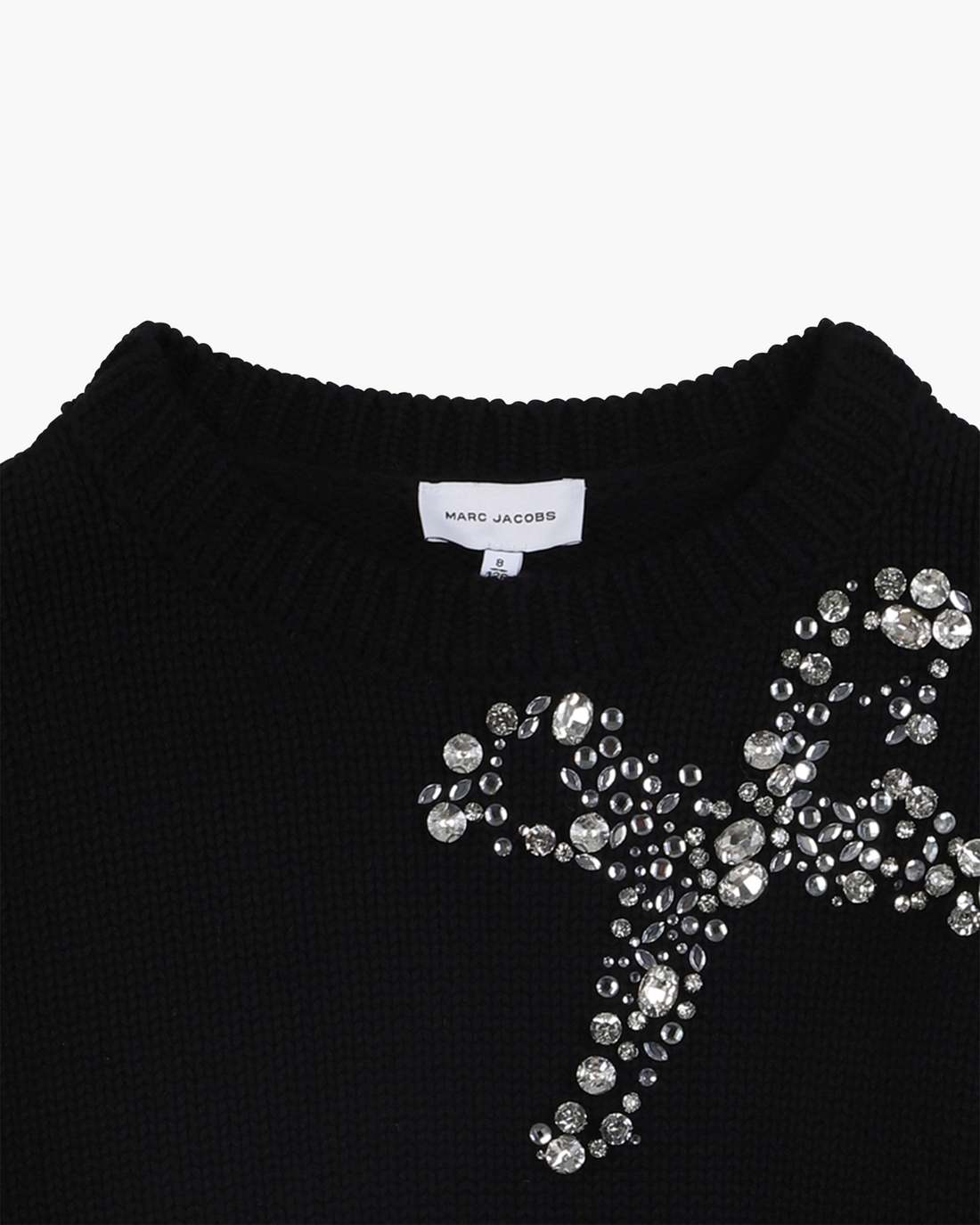 The Gem Bow Sweater Black Marc Jacobs