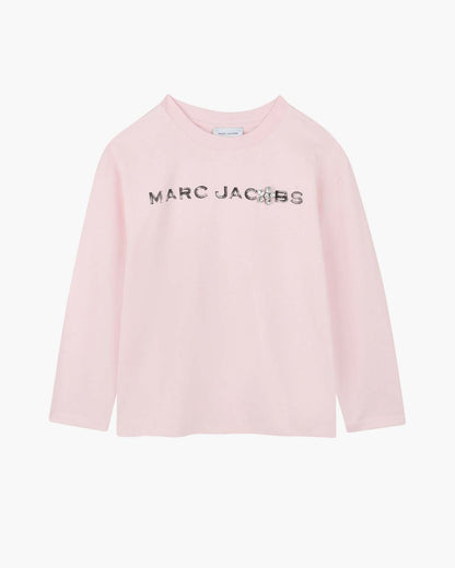 The Gem Daisy Logo Tee Pink Marc Jacobs