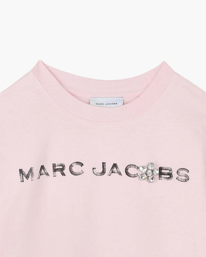 The Gem Daisy Logo Tee Pink Marc Jacobs