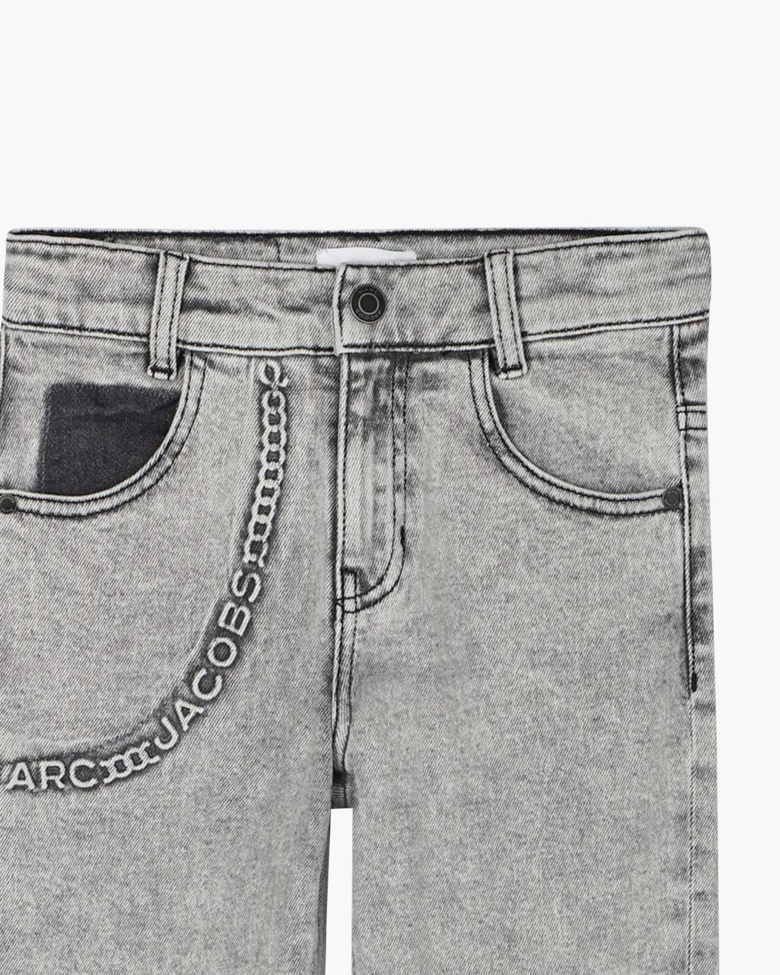 The Trompe Loeil Chain Jeans Black Marc Jacobs