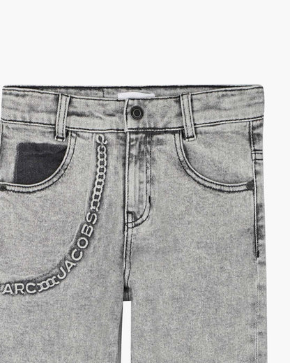 The Trompe Loeil Chain Jeans Black Marc Jacobs