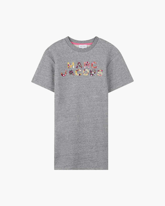 The Gem Logo Dress Grey Marc Jacobs