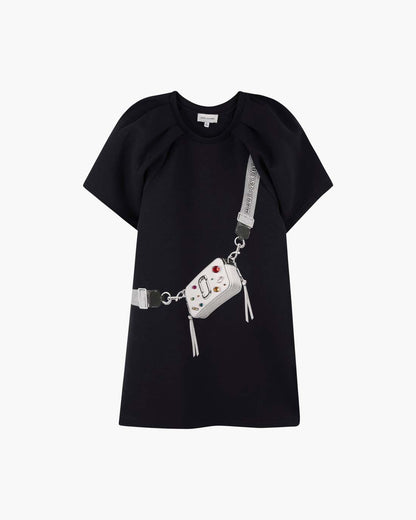 The Trompe Loeil Snapshot Dress Navy Marc Jacobs