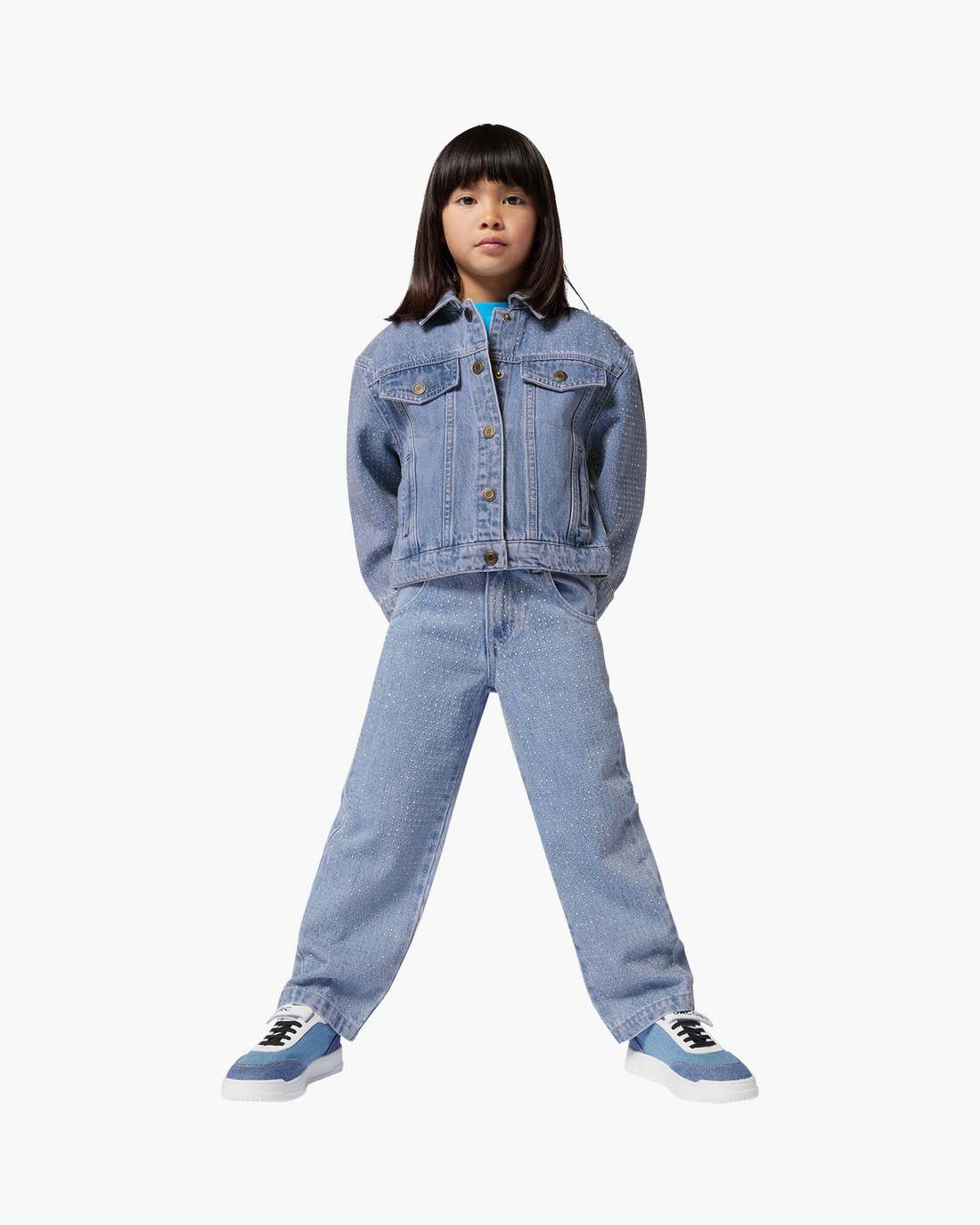 The Crystal Denim Jacket Blue Marc Jacobs
