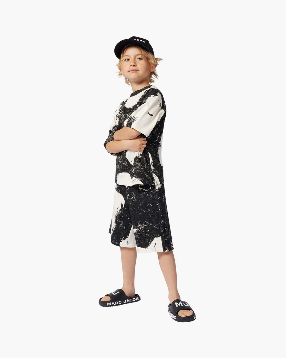 The Daisy Sweatshort Black/White Marc Jacobs
