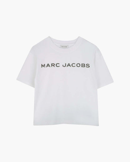 The Crystal Daisy Logo Tee White Marc Jacobs