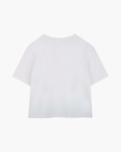 The Crystal Daisy Logo Tee White Marc Jacobs