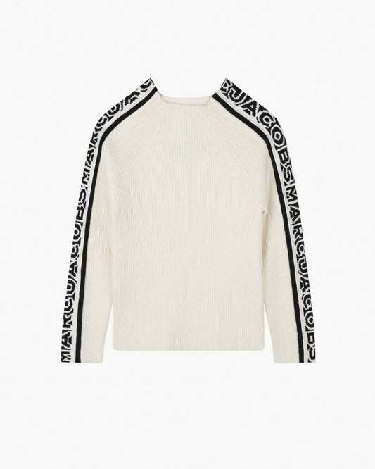 The Knitlogo Sweater Ivory Marc Jacobs