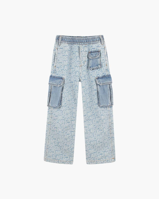 The Jumbled Logo Cargo Pant Blue Marc Jacobs
