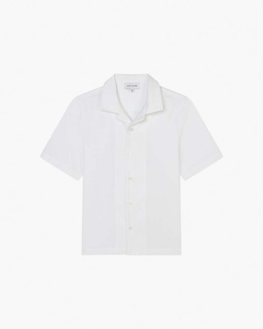 The Jumbled Monogram Logo Short Sleeve Shirt White Marc Jacobs