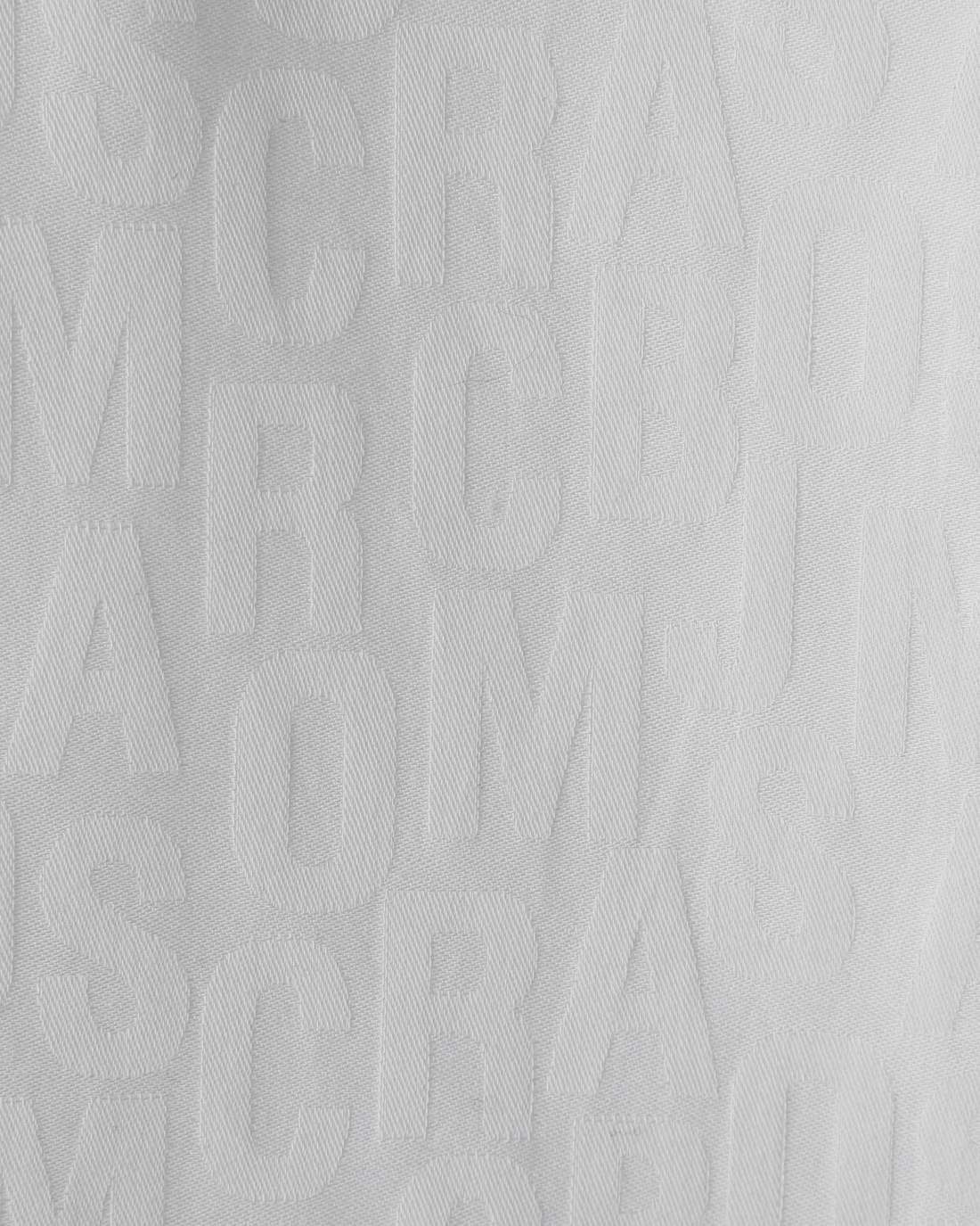 The Jumbled Monogram Logo Short Sleeve Shirt White Marc Jacobs