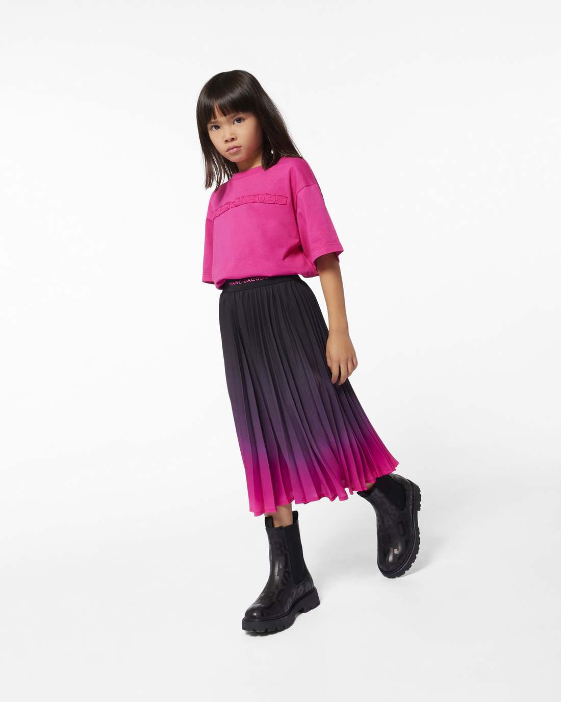 The Ombre Skirt Black/Pink Marc Jacobs