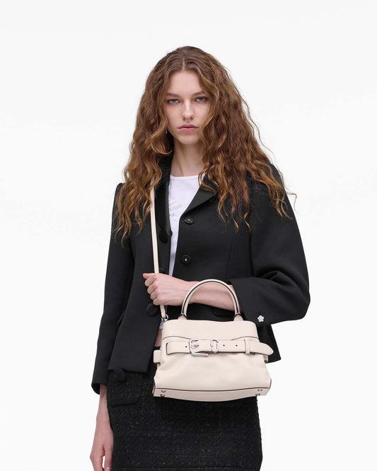 The Dakota Small Satchel Cloud White Marc Jacobs